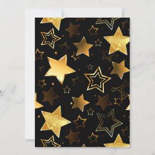 Sömlös mönster med Golden Stars Spara Datumet