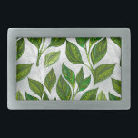 Sömlös Mönster med Grönt Tea Löv<br><div class="desc">Sömlösa mönster av grönt löv och groddar i  mot ljus bakgrund. Tea-design.</div>