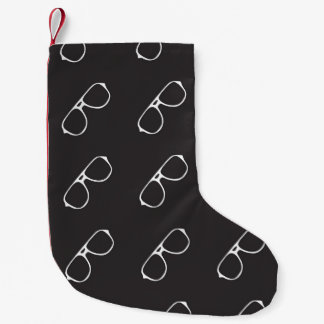 Sömlös mönster med hand plockade-glas, mode liten julstrumpa
