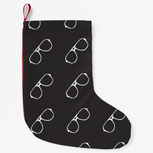 Sömlös mönster med hand plockade-glas, mode liten julstrumpa (Framsidan)