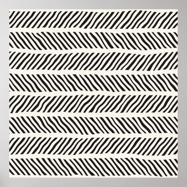 Sömlös mönster med hand plockade-penseldrag. I Poster (Framsidan)