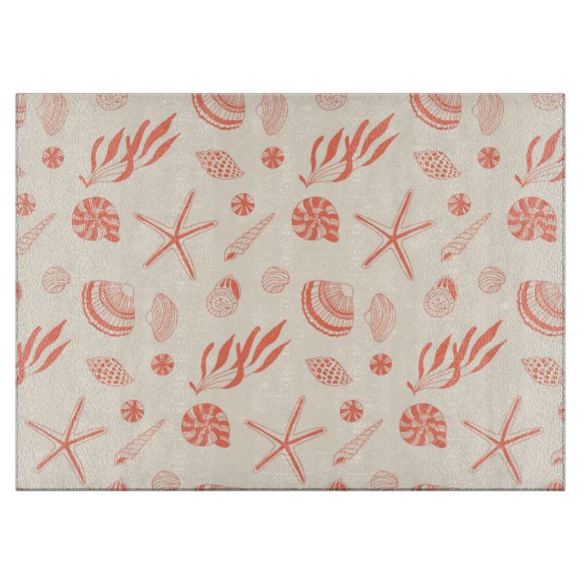 Sömlös mönster med snäckor (Framsidan)