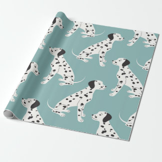 Sömlös mönster med söt dalmatik presentpapper
