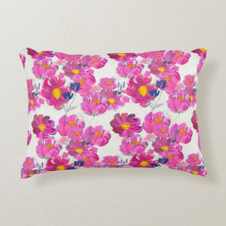 Sömlös mönster med vackra blommor. Watercolo Prydnadskudde