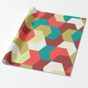Sömlös mönster. Oändlig bakgrund av geometrisk Presentpapper