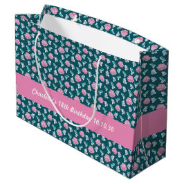 Sömlös Mönster och Rosa blomma