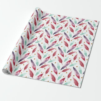 Sömlös Mönster papper med vattenfärgad ludd Presentpapper