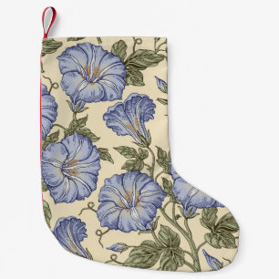 Sömlös mönster. Petunia-blommor. Beautif Liten Julstrumpa