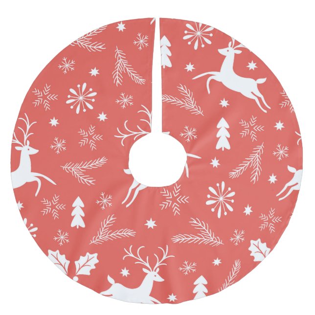 Sömlös Mönster under jul Julgransmatta Borstad Polyester (Framsidan)