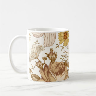 Sömlös mönster. Vackra rosor som blåser verklighet Kaffemugg