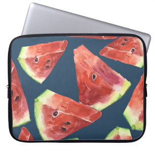 Sömlös mönster. Vattenfärgssegment. Laptop Fodral