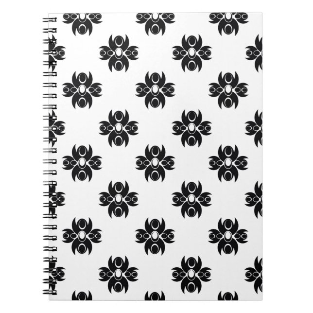 Sömlös mönsterabstrakt, arabesque,arabisk anteckningsbok (Framsidan)