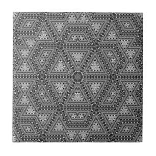 Sömlös mosaik abstrakt kaleidoskop grönt triang kakelplatta