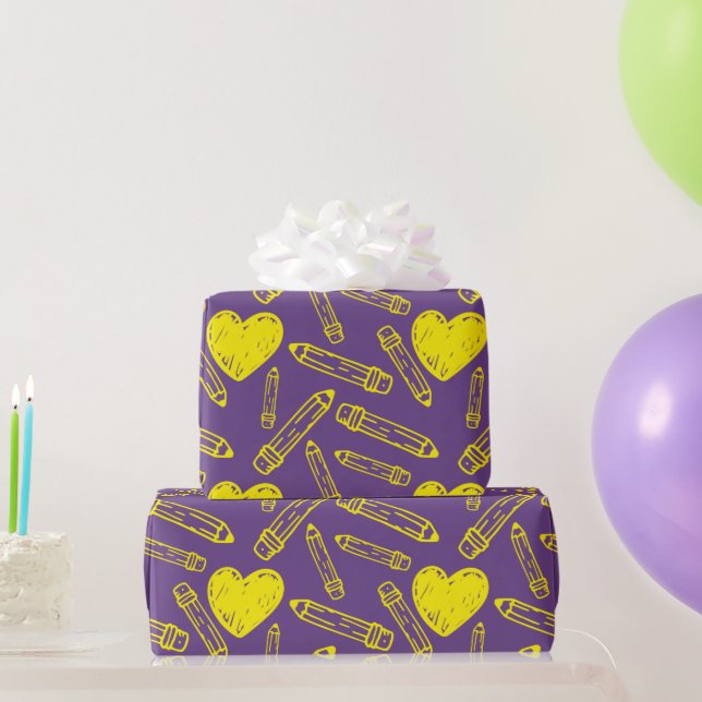 Sömlös omslagning Papper: Kärlek, Presentpapper (Festgåvor)