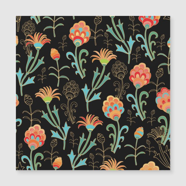 Sömlös orientalisk Blommigt Elegance (Framsida)