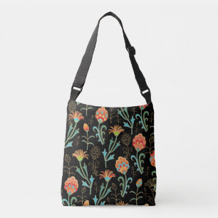 Sömlös orientalisk Blommigt Elegance Axelväska