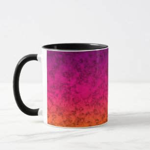 Sömlös ornamental marmor gradient rosa lila ja mugg