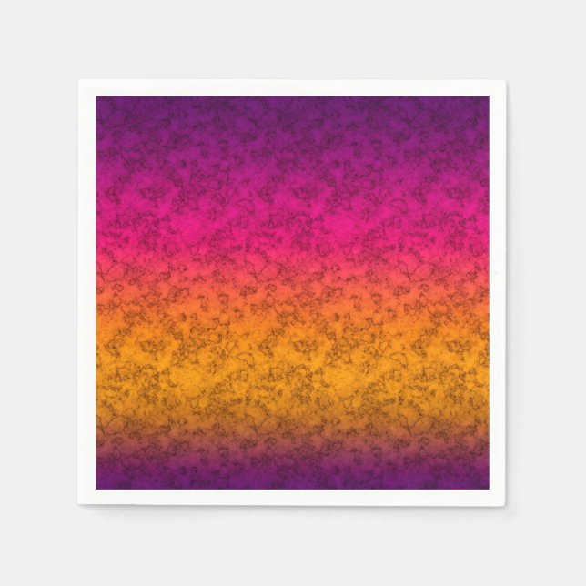 Sömlös övertoning av prydnadsföremål rosa lila ye pappersservett (Framsidan)