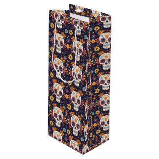 Sömlös patt av färglöst day of the dead-socker