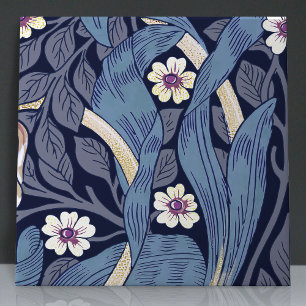 Sömlös Pimpernel 12 av 12 Dusty Blue Warm White Kakelplatta