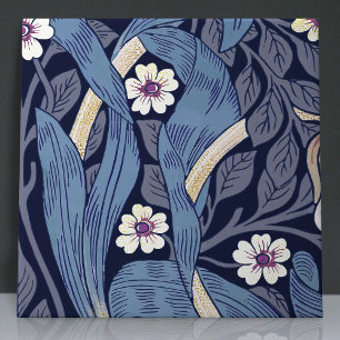 Sömlös Pimpernel 9 av 12 Dusty Blue & Warm White Kakelplatta