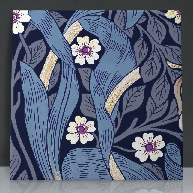 Sömlös Pimpernel 9 av 12 Dusty Blue & Warm White Kakelplatta (Skapare uppladdad)