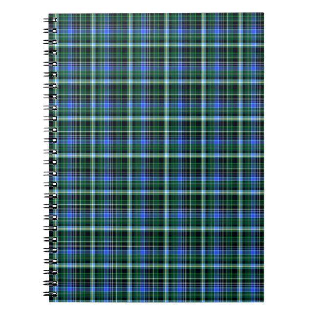 Sömlös plaid mönster. Fabric mönster. Texturebac Anteckningsbok (Framsidan)