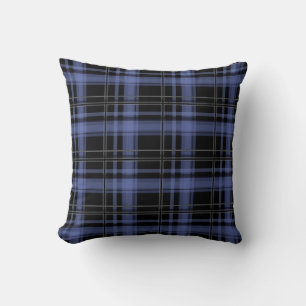 Sömlös, plaidsklädd, strimlad patt kudde