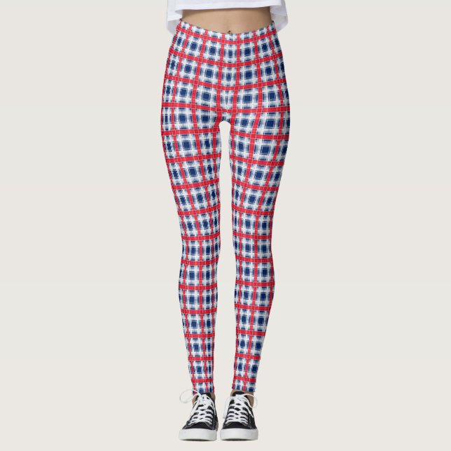 Sömlös, pläterad abstrakt mönster bl leggings (Framsida)
