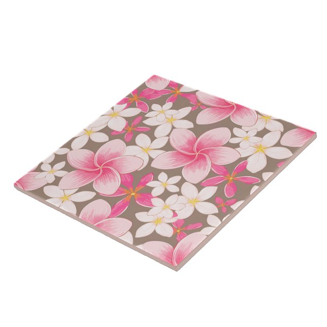 Sömlös platta - tropiskt tryck kakelplatta (Sidan)