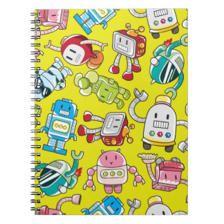 sömlös robot mönster anteckningsbok