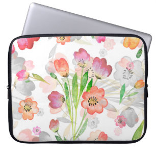 sömlös sammansättning av blommigten mönster abstra laptop fodral