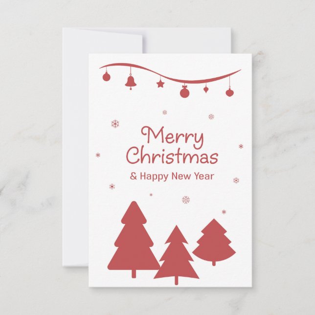 Sömlös säsongsgratulationskort. kort (Framsida)