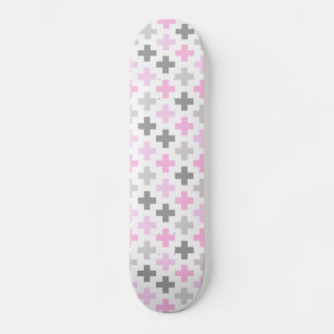 Sömlös Skateboard Kor Mönster Bräda 20 Cm