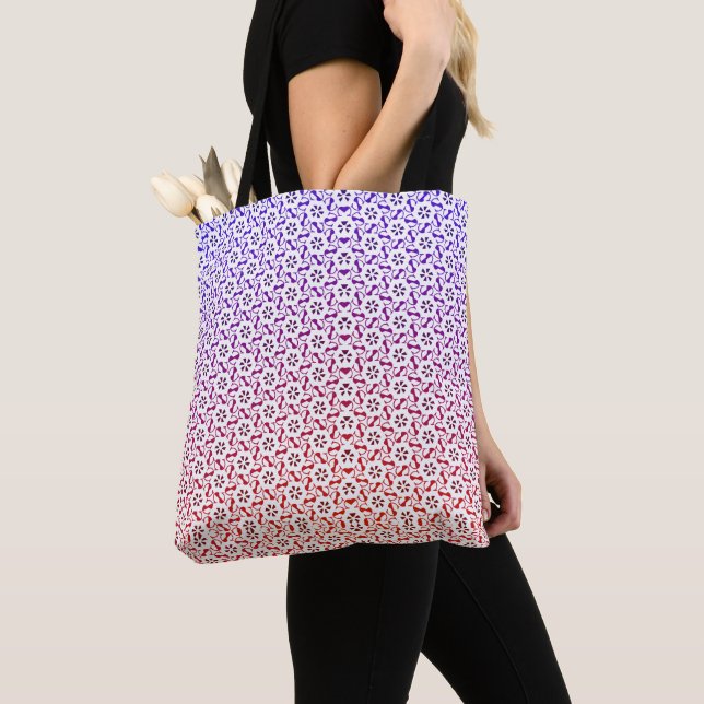 Sömlös söt mönster Shopper Tygkasse (Närbild)