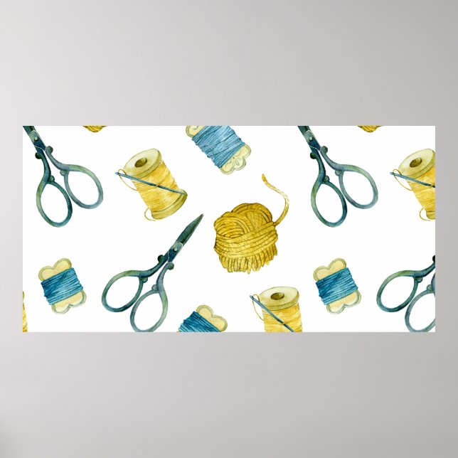 Sömlös stickning av mönster poster (Framsidan)