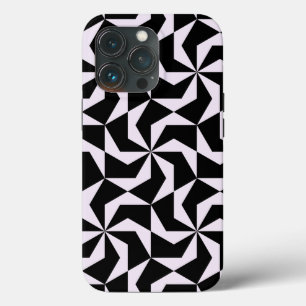 Sömlös svart och Rosa Abstrakt Geometric Hexagon