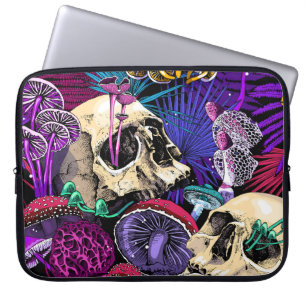 Sömlös tapet mönster. Bright Magic Psychedel Laptop Fodral