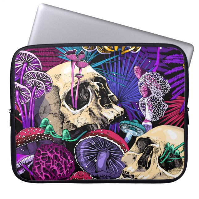 Sömlös tapet mönster. Bright Magic Psychedel Laptop Fodral (Framsidan)
