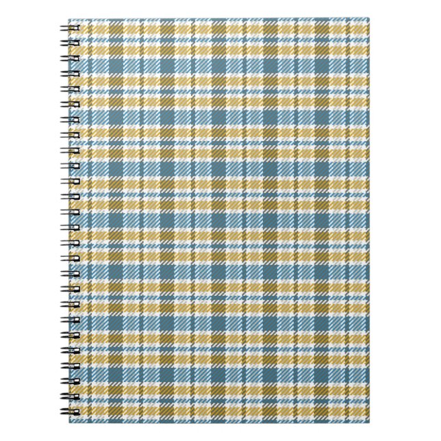 Sömlös tartan, plaid mönster. Bakgrund. Vinta Anteckningsbok (Framsidan)