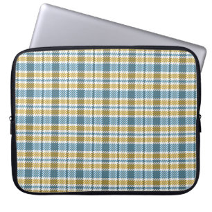 Sömlös tartan, plaid mönster. Bakgrund. Vinta Laptop Fodral