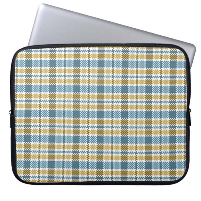 Sömlös tartan, plaid mönster. Bakgrund. Vinta Laptop Fodral (Framsidan)