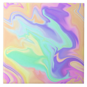 Sömlös Tie Dye Swirl Marble Retro Groovy Kakelplatta