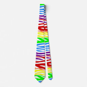 Sömlös Tiger Rainbow djurtryck Slips