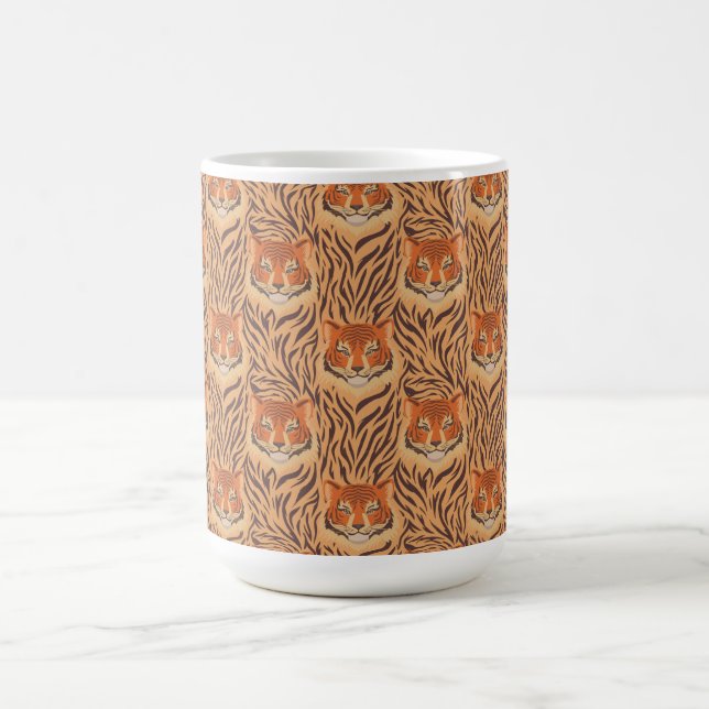 Sömlös tiger randig mönster kaffemugg (Center)