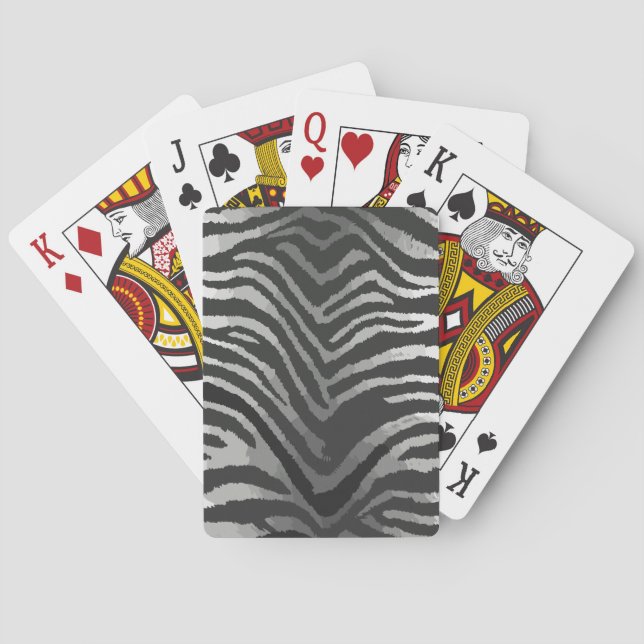 Sömlös tiger randigt mönster casinokort (Baksidan)