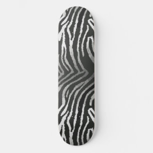 Sömlös tiger randigt mönster mini skateboard bräda 18,5 cm