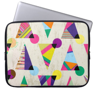 sömlös triangel mönster-bakgrund, hipster-retur laptop fodral