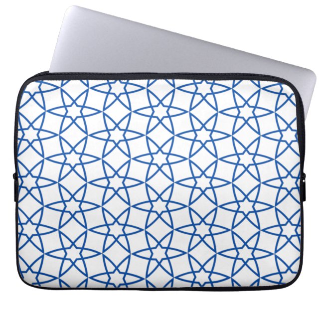 Sömlös turkisk färglös design arabisk cute laptop fodral (Framsidan)