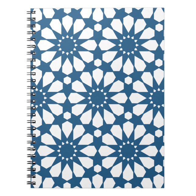 Sömlös turkisk färglös design Cute Anteckningsbok (Framsidan)